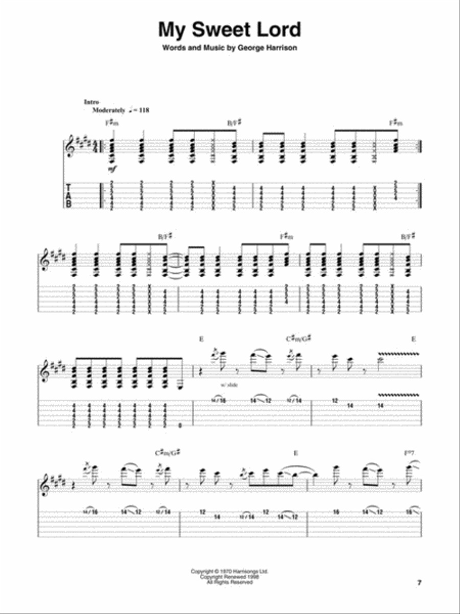 George Harrison Electric Guitar scores gallery preview page 4