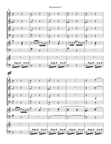 Haydn - Divertimento Hob. XIV 4 - Keyboard Ensemble image number null