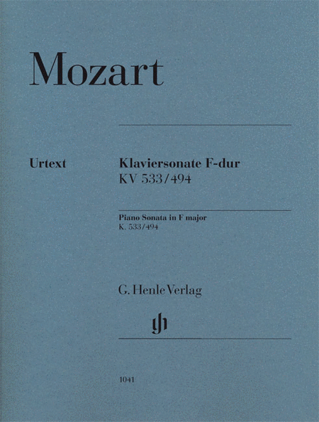 Mozart : Piano Sonata in F Major K533/494