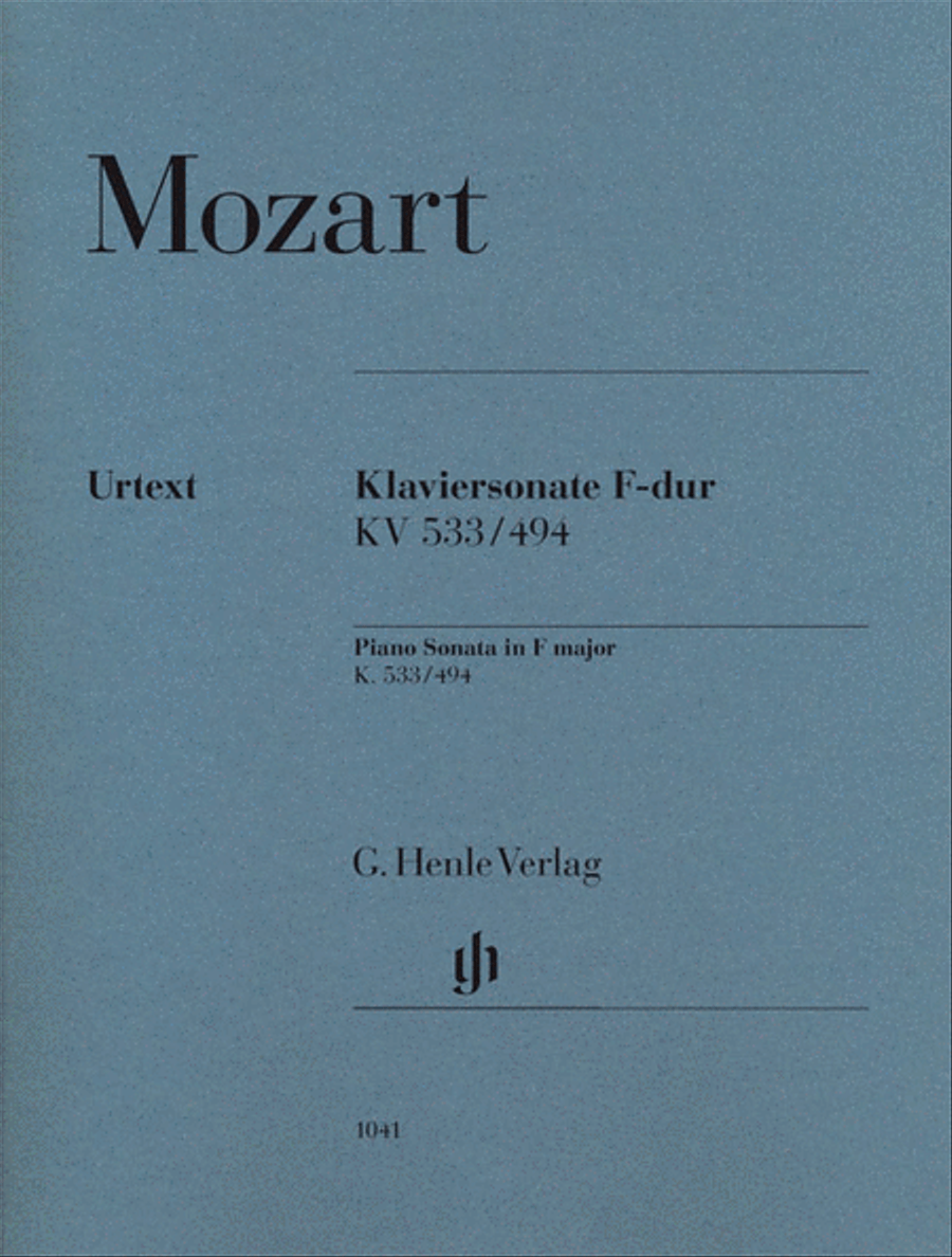 Piano Sonata in F Major K533/494 Piano Solo scores gallery preview page 1