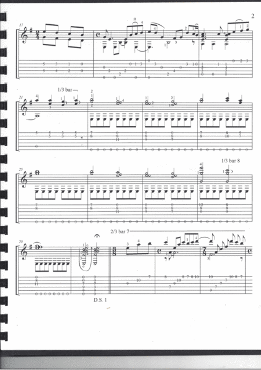 Post Age Classical Guitar scores gallery preview page 3