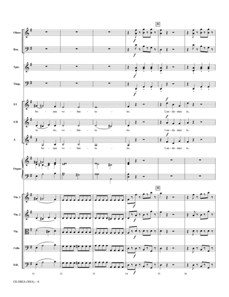Gloria (from Heiligmesse) (arr. John Leavitt) - Full Score (SSA)