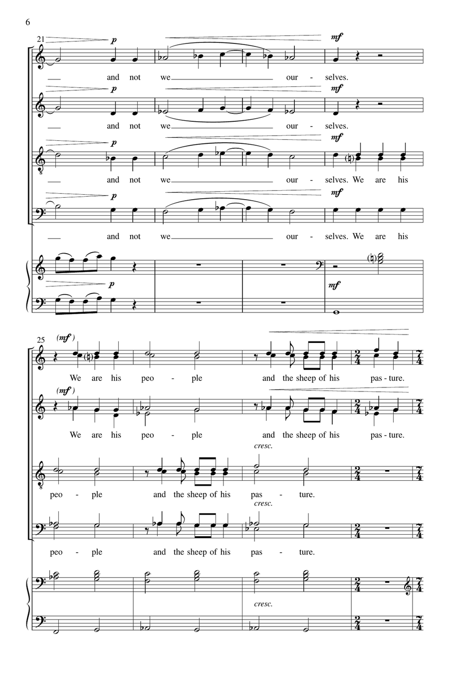 Make a Joyful Noise 4-Part scores gallery preview page 6