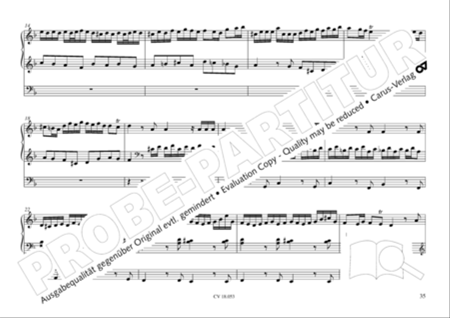 Das Husumer Orgelbuch von 1758 Organ Solo scores gallery preview page 36