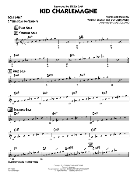 Kid Charlemagne - C Solo Sheet