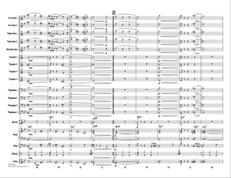 You're Still A Young Man - Full Score Jazz Ensemble scores gallery preview page 6