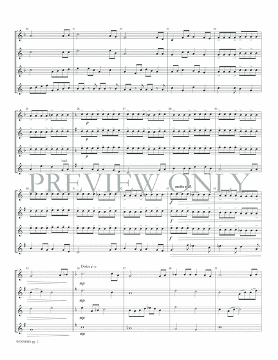 Winners Winners Small Ensemble scores gallery preview page 4