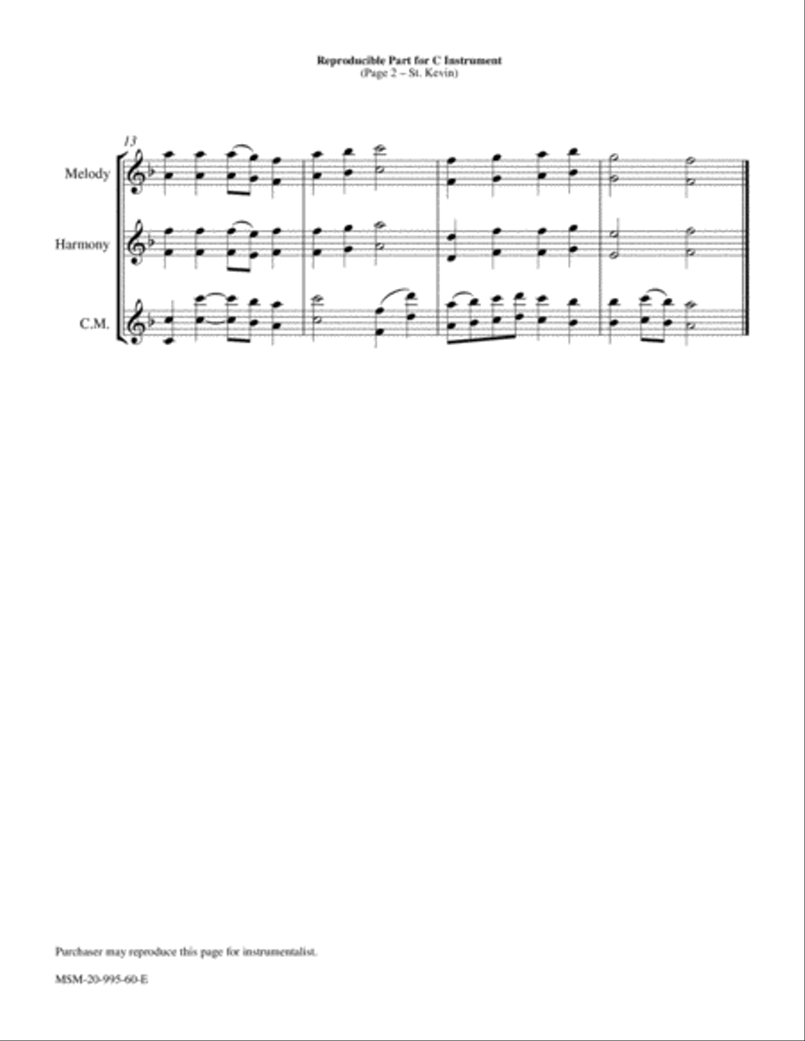 St. Kevin Piano and Keyboard scores gallery preview page 2
