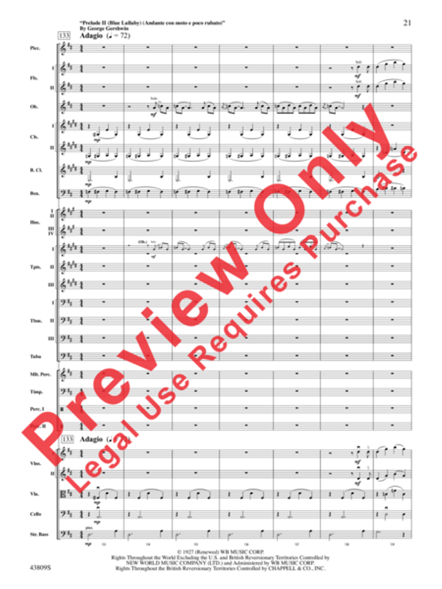 Gershwin by George! Full Orchestra scores gallery preview page 22