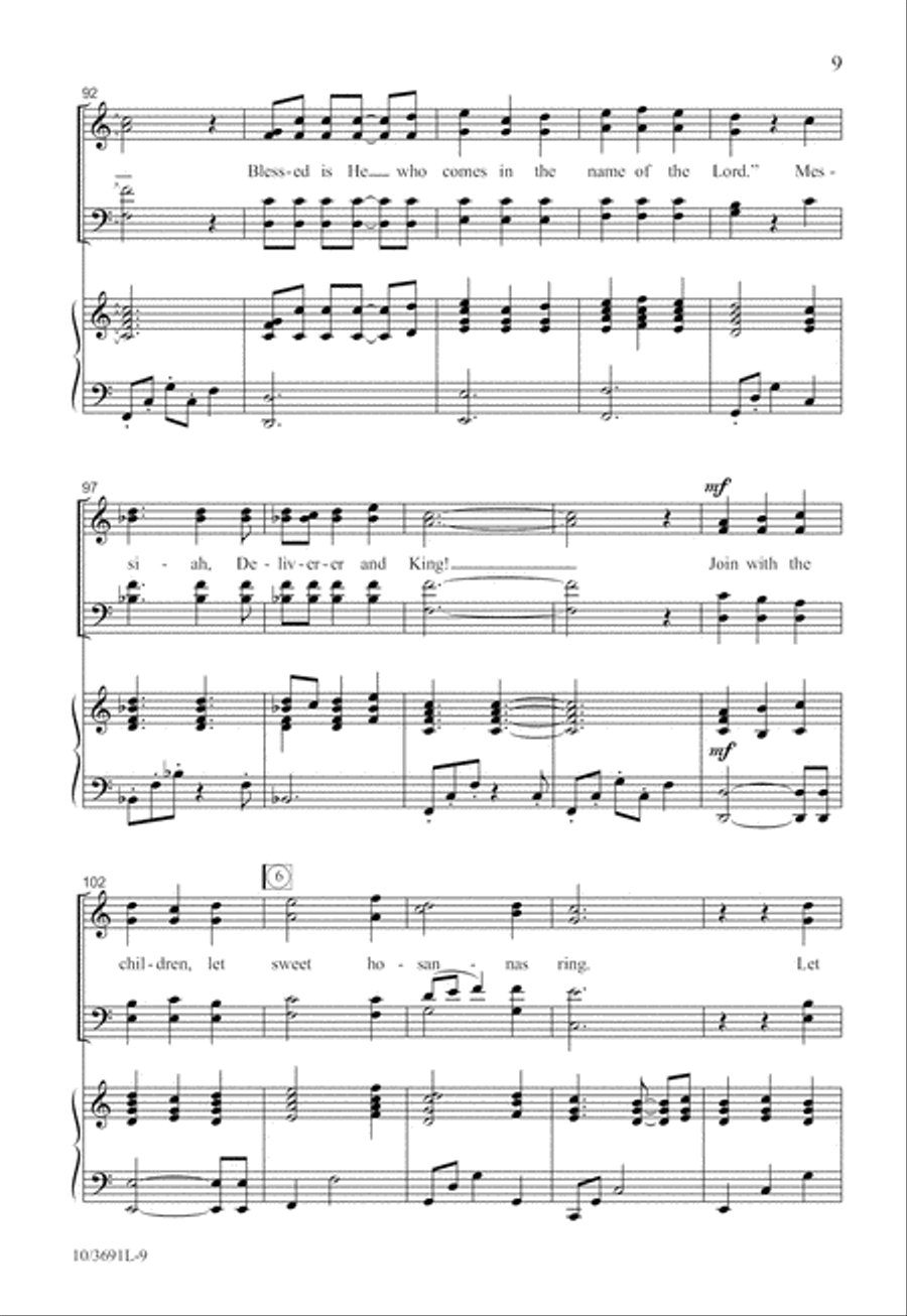 Let Sweet Hosannas Ring Let Sweet Hosannas Ring 4-Part scores gallery preview page 10