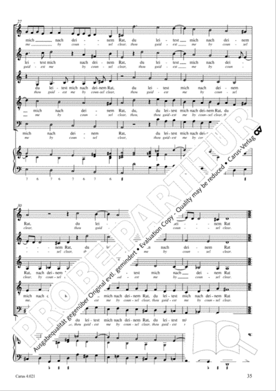 Schein: Israelsbrunnlein. Fontana d'Israel. Complete edition Choir scores gallery preview page 42