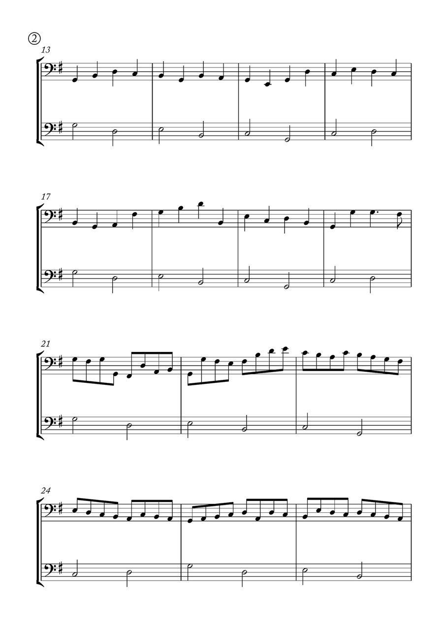 Canon in D Woodwind Duet scores gallery preview page 2