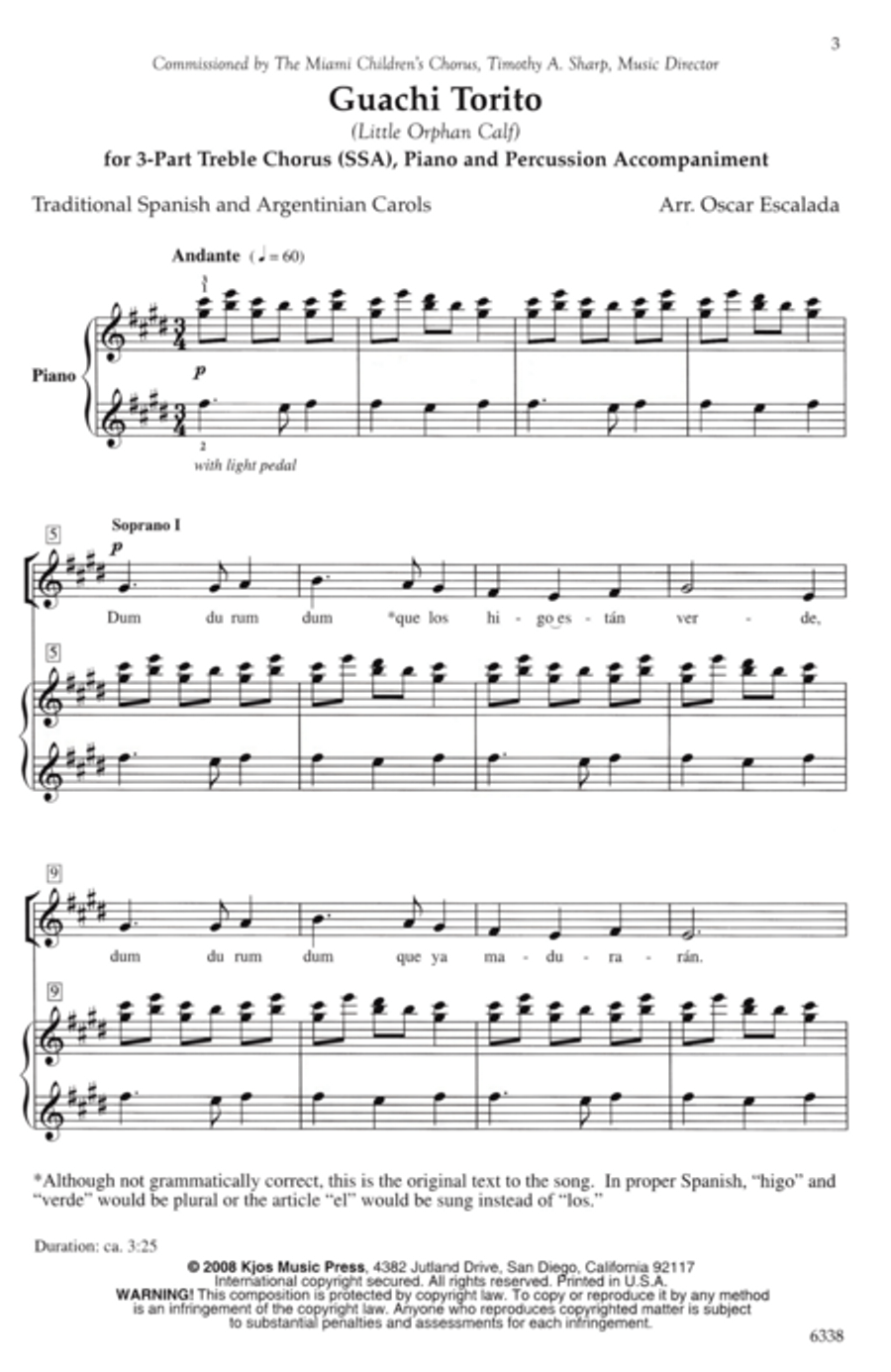 Guachi Torito SSA scores gallery preview page 2