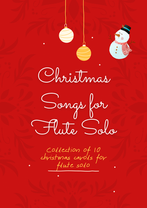 Book cover for Collection 10 Christmas Carols for Flute Solo