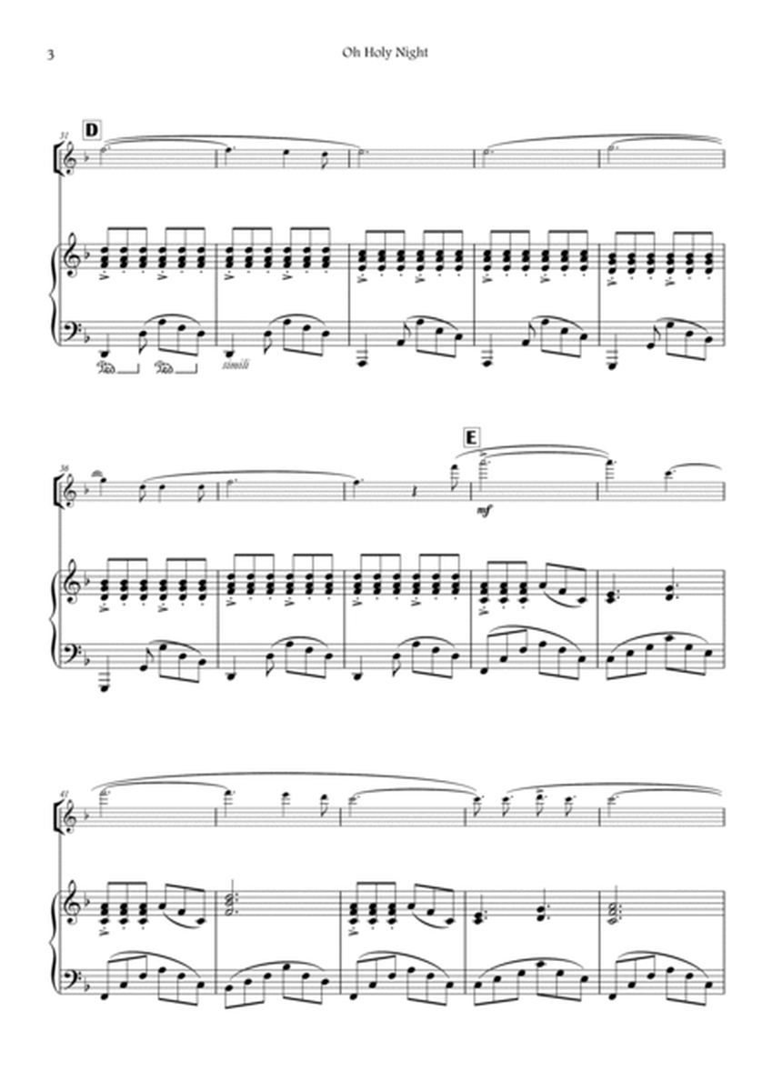 Oh Holy Night (F major - Violin - Piano - no chords) image number null