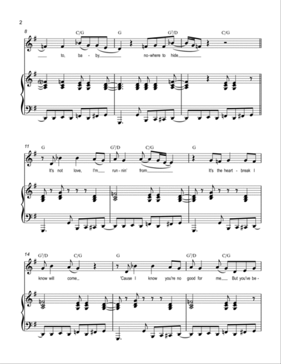 Nowhere To Run Voice scores gallery preview page 2