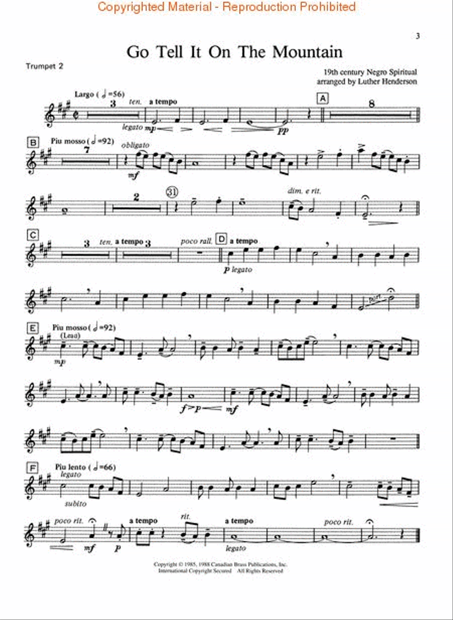 The Canadian Brass Christmas Brass Quintet scores gallery preview page 4