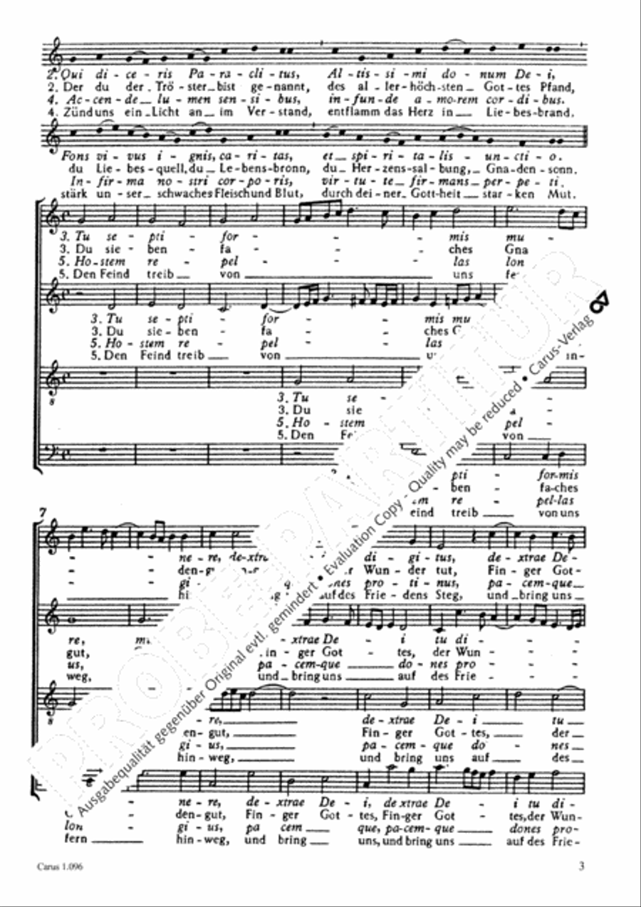 Veni Creator Spiritus Choir scores gallery preview page 4