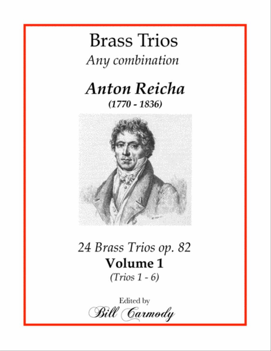 Reicha 24 Trios Vol 1 (1-6) op 82 Brass Ensemble scores gallery preview page 1