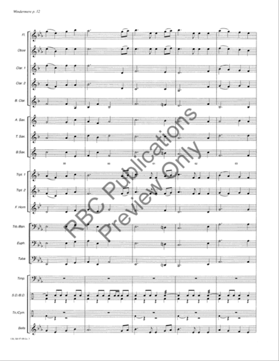 Windermere Windermere Concert Band scores gallery preview page 15