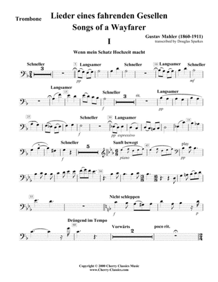 Songs of a Wayfarer for Trombone or Bass Trombone & Piano