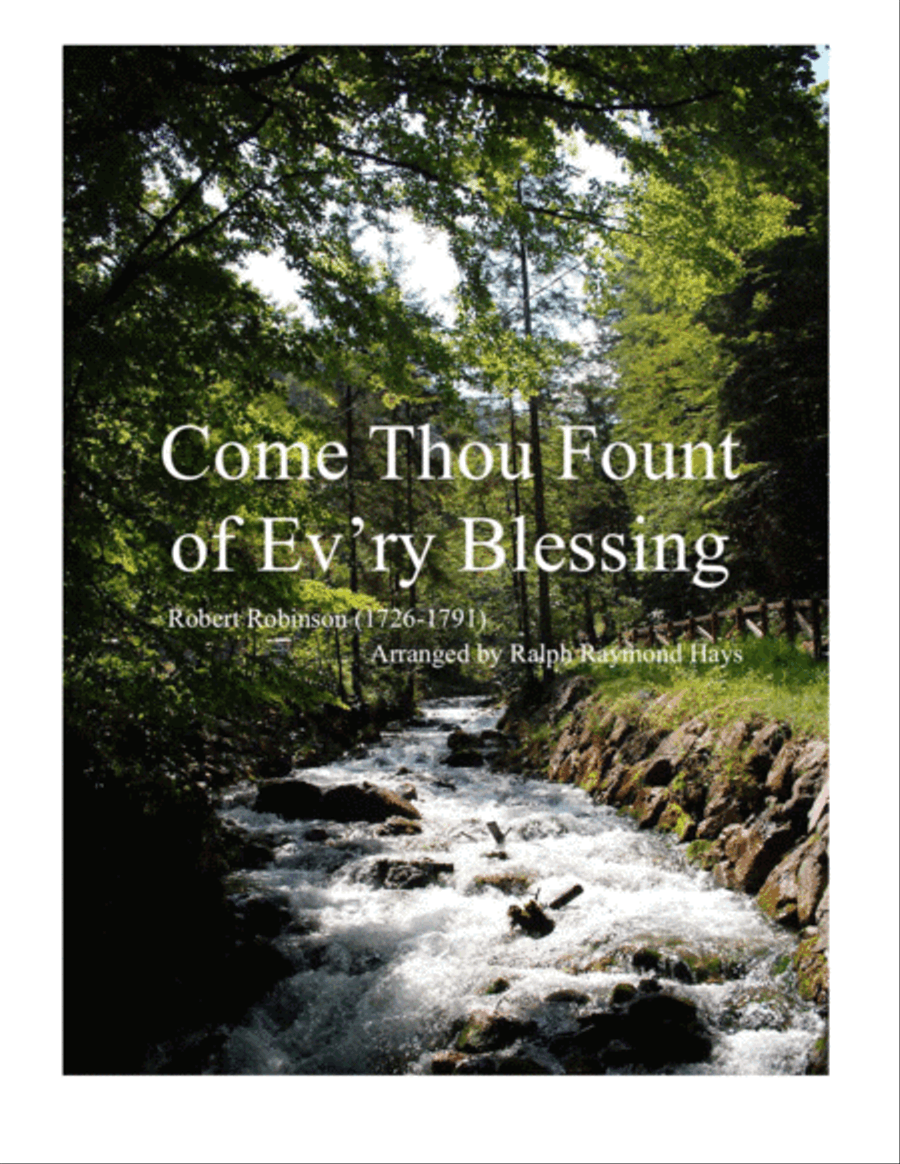 Come Thou Fount of Ev'ry Blessing (for flute choir) Flute Choir scores gallery preview page 1