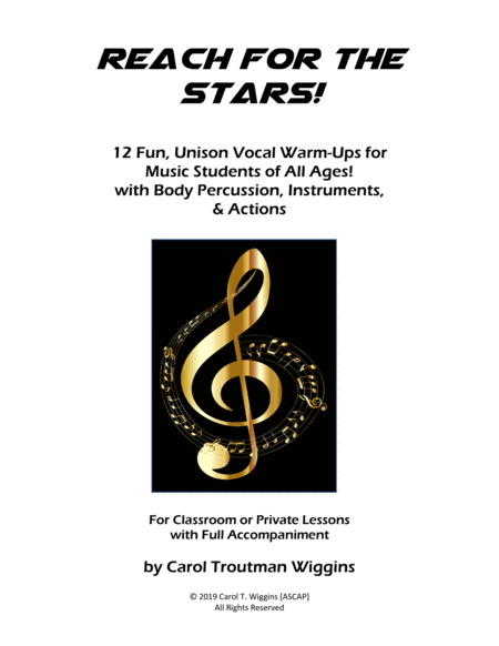 Reach for the Stars! (12 Fun Vocal Warm-Ups for Music Students of All Ages) image number null