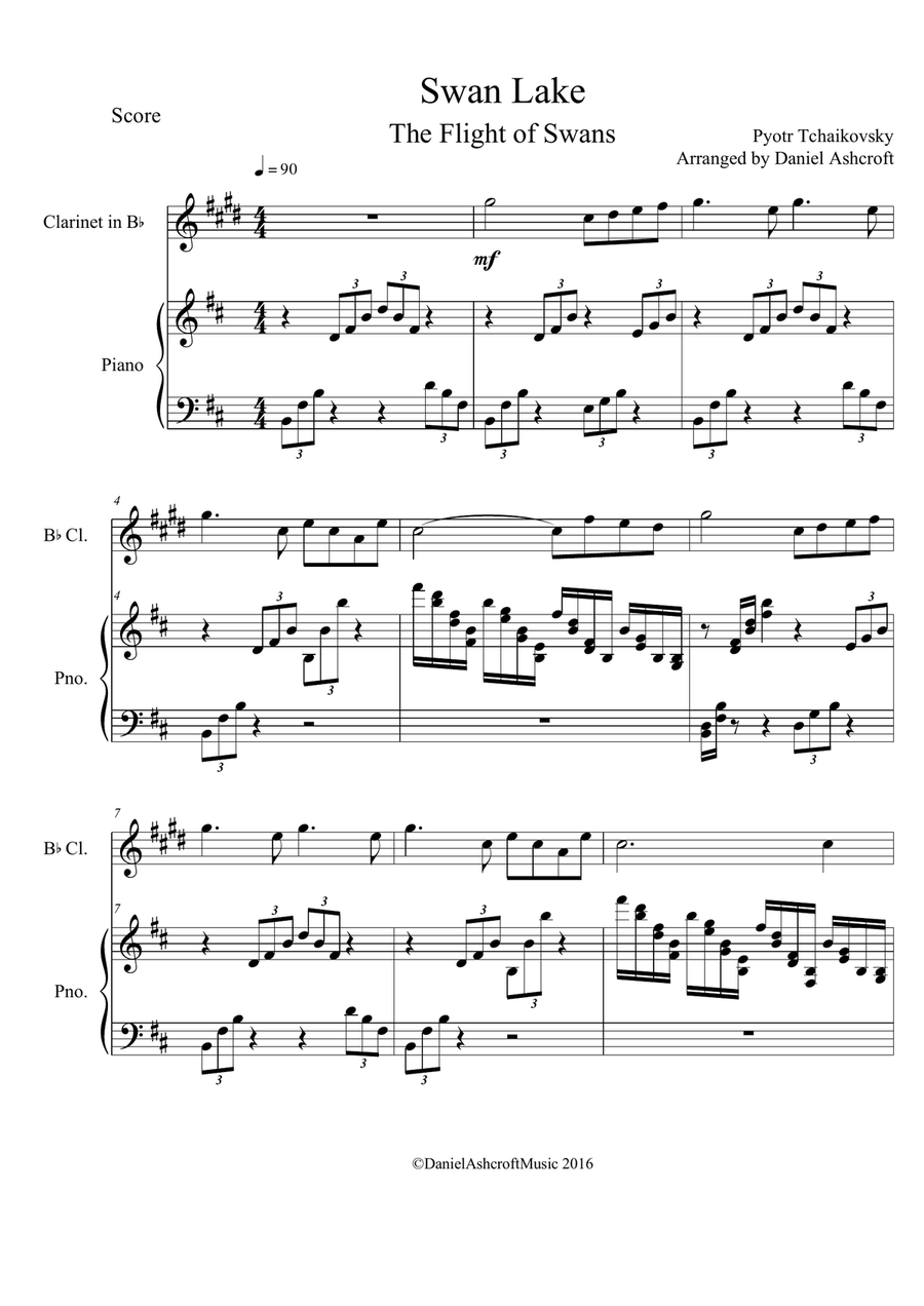 Tchaikovsky's score sale