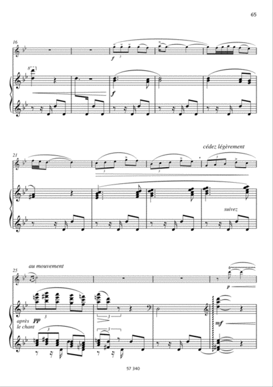 Pièce en forme de Habanera Flute Solo scores gallery preview page 2