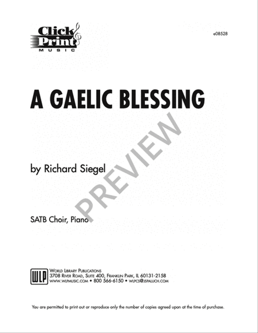 A Gaelic blessing A Gaelic blessing 4-Part scores gallery preview page 7