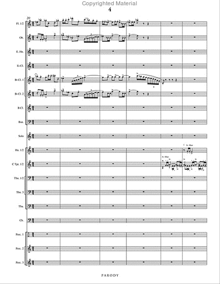 Parody Concert Band scores gallery preview page 5