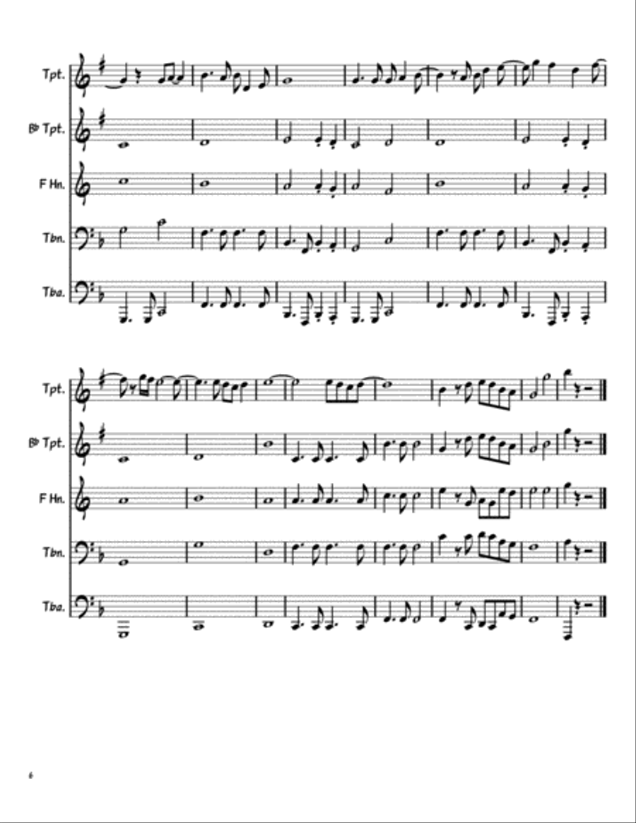 Galveston Brass Ensemble scores gallery preview page 6