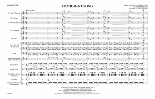 Immigrant Song: Score