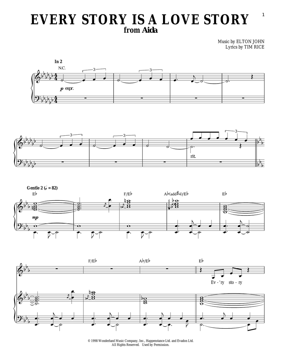 Every Story Is A Love Story Voice scores gallery preview page 1