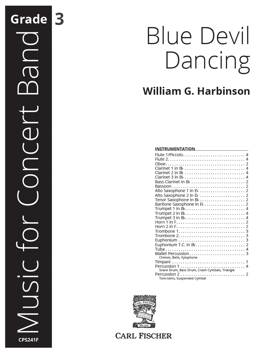 Blue Devil Dancing Concert Band scores gallery preview page 1
