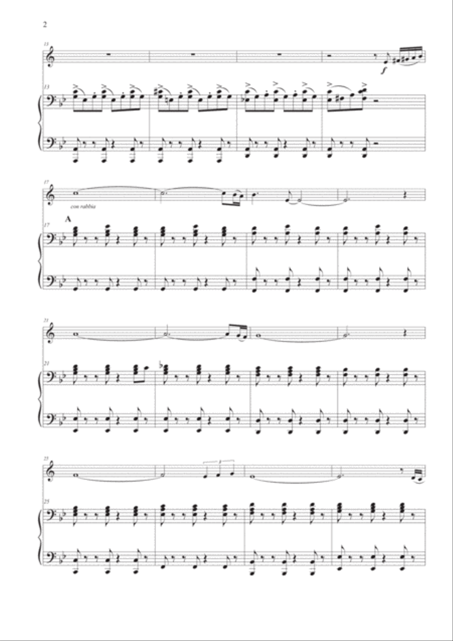 Tango Pour Claude Trumpet Solo scores gallery preview page 2