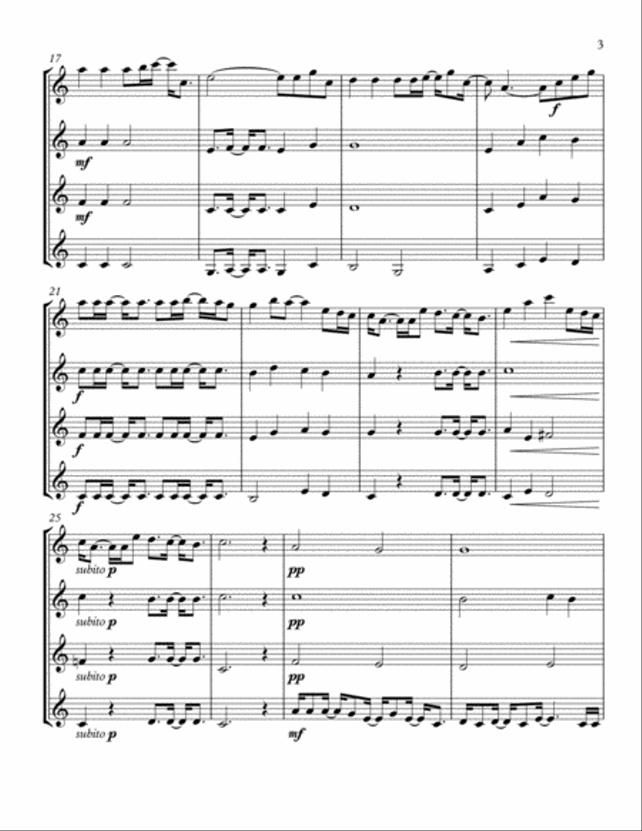 That's Christmas to Me Woodwind Quartet scores gallery preview page 4
