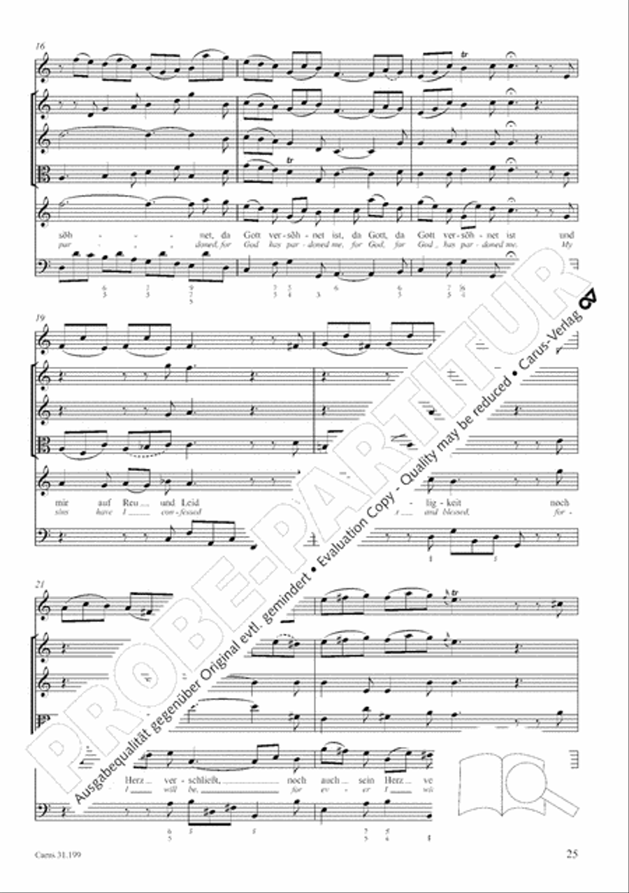 My heart is bathed in blood (Mein Herze schwimmt im Blut) Orchestra scores gallery preview page 26