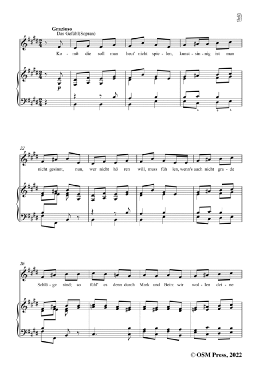Loewe-Die funf Sinne,in B Major,for Voice and Piano Voice Solo scores gallery preview page 5