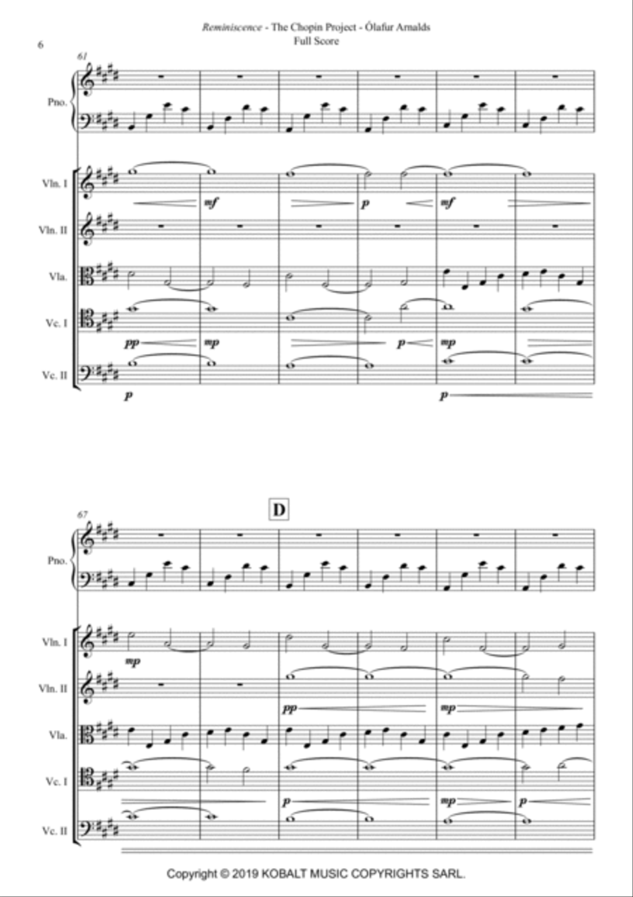 Reminiscence Piano Quartet scores gallery preview page 6