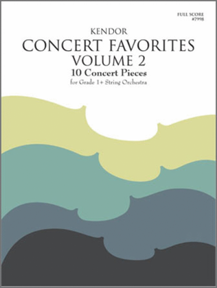 Book cover for Kendor Concert Favorites, Volume 2 - Full Score