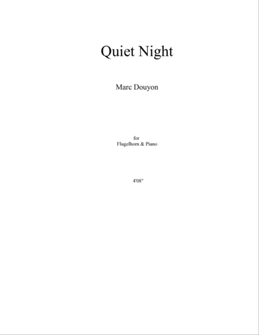 Quiet Night Flugelhorn scores gallery preview page 2