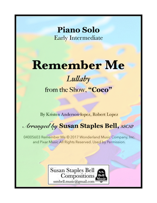 Book cover for Remember Me (lullaby)