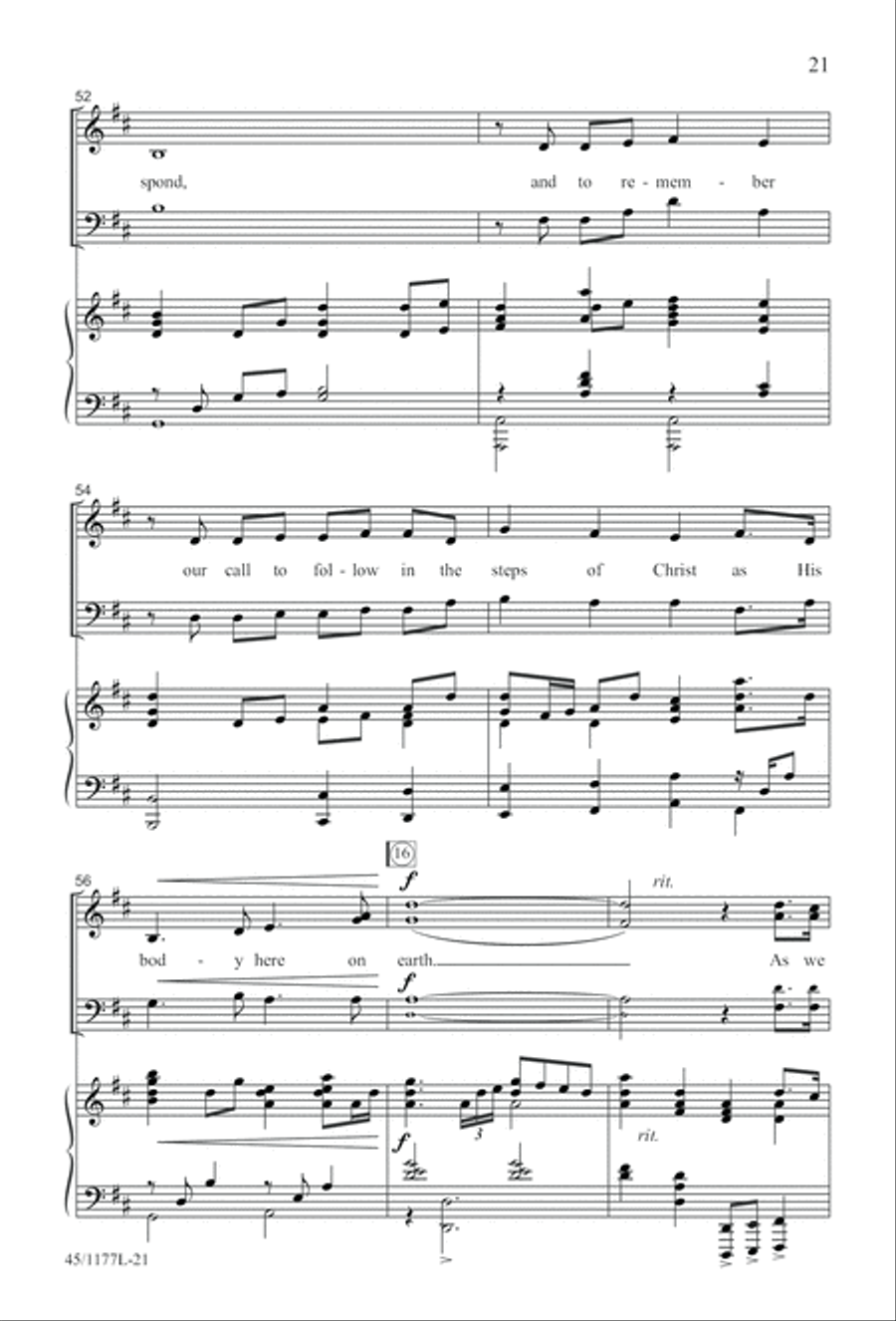5 Getty Anthems for about 10 Singers 4-Part scores gallery preview page 22