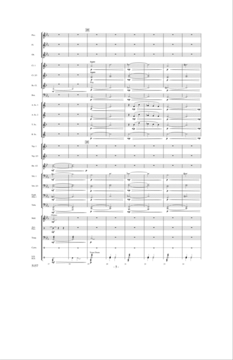 Fate of the Gods Concert Band scores gallery preview page 4