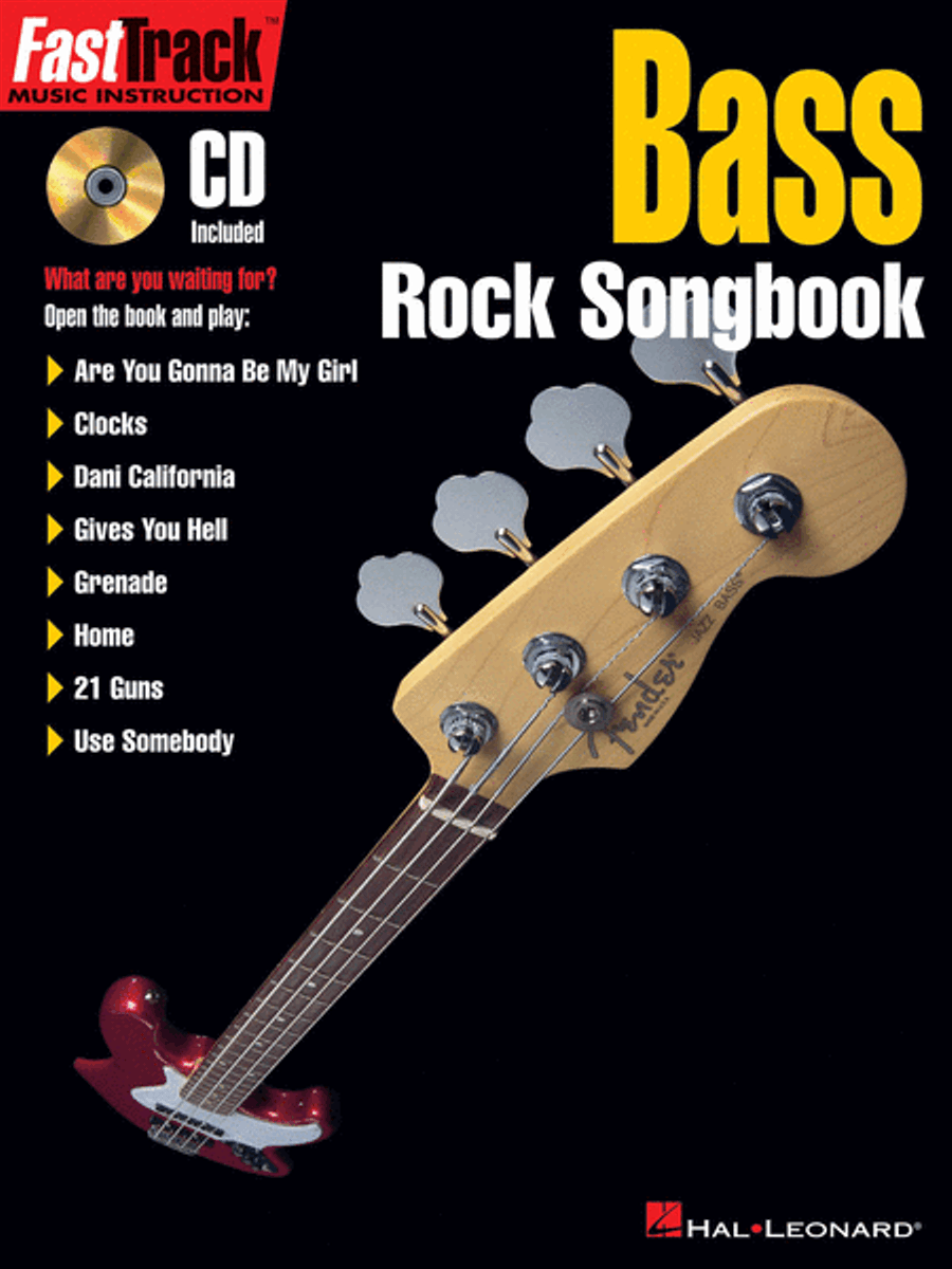 FastTrack Bass Rock Songbook Bass Guitar Tablature scores gallery preview page 1