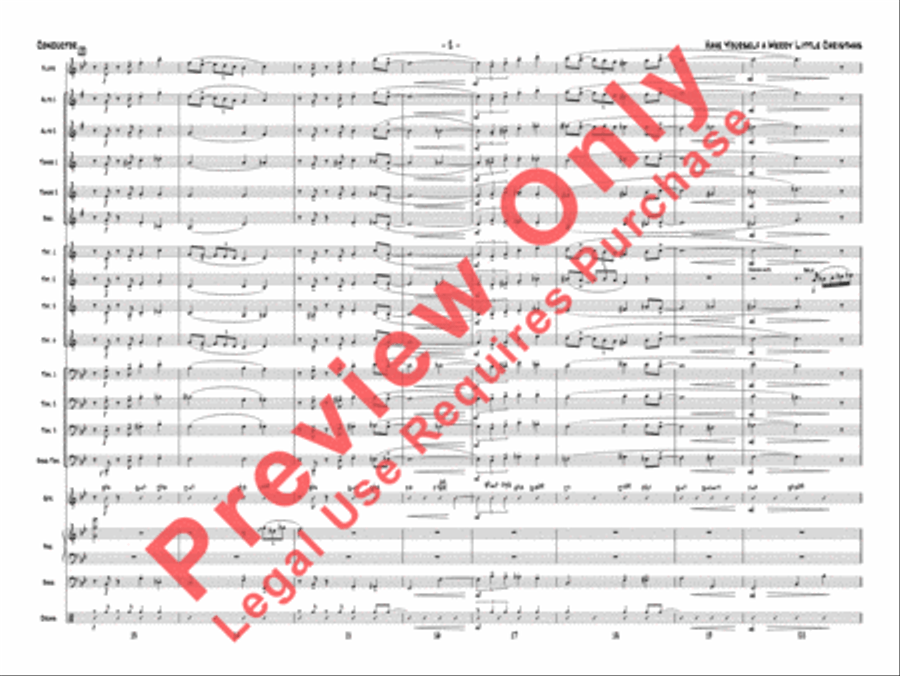 Have Yourself a Merry Little Christmas Jazz Ensemble scores gallery preview page 5