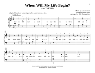 When Will My Life Begin? (from Tangled) (arr. Eric Baumgartner)
