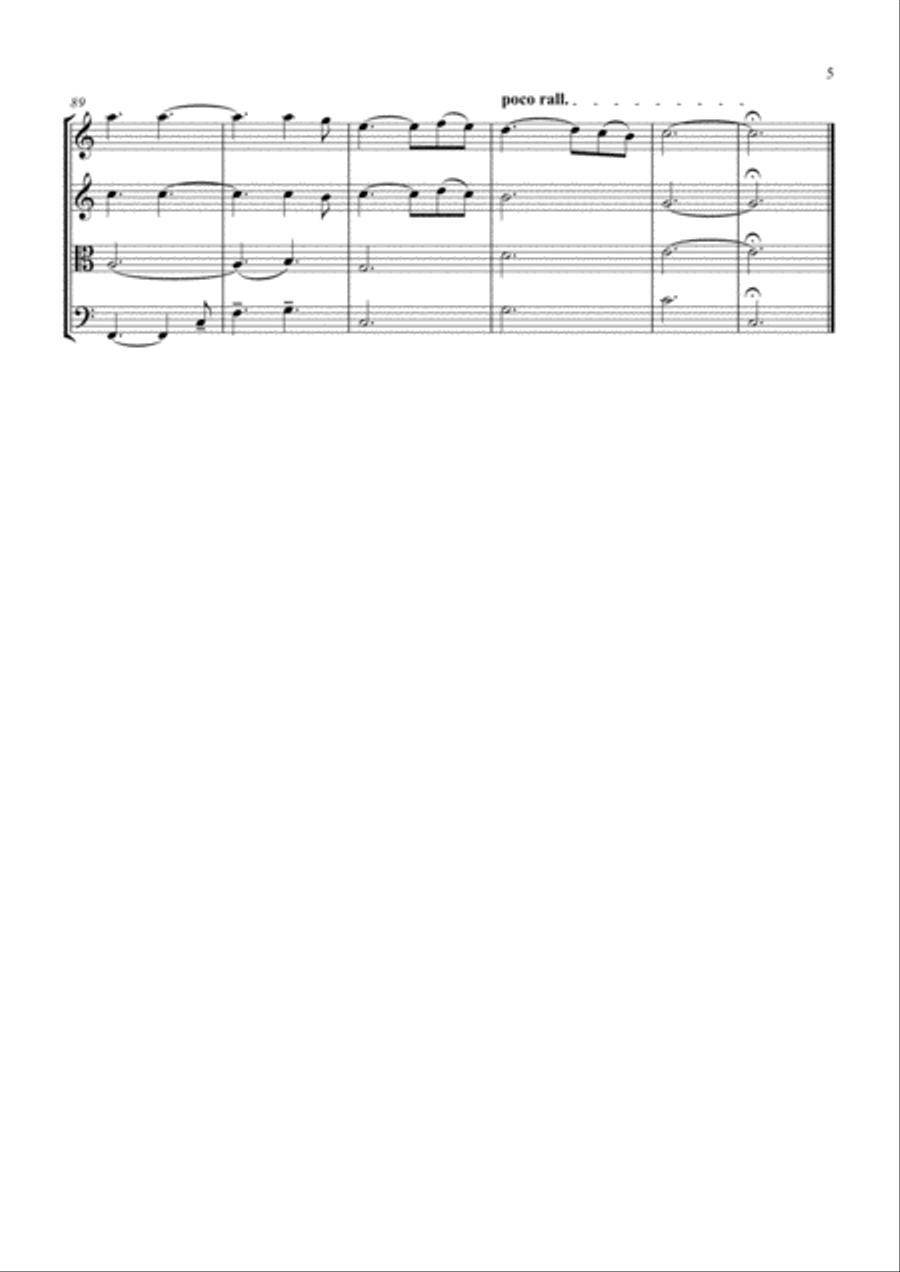 Hallelujah String Quartet scores gallery preview page 5