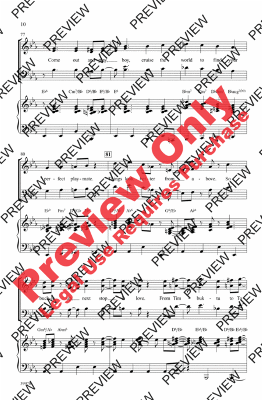 Jet Set 3-Part scores gallery preview page 9